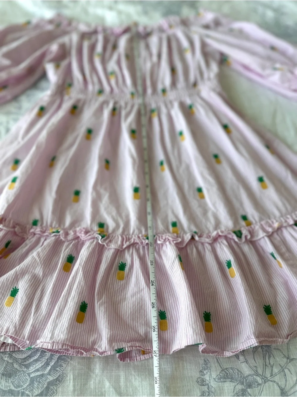 Kate Spade Pink Pineapple Off-Shoulder Dress